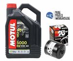 YAMAHA MT07 700 2014-2022 K&N OIL FILTER MOTUL 5000 SERVICE KIT