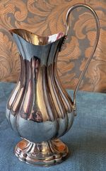 EPNS Silver Plate Pitcher Jug Fluted Pattern Made in England