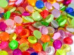Neon Flat Back Crystals, EIMASS® Non Hotfix Glass Rhinestones, Foiled Back Gems