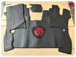 SCANIA R SERIES NEXT GEN SET OF FLOOR MATS DASH MAT HONEY WITH EMBROIDERY BLACK