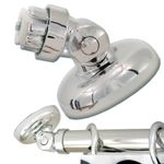 Shower Curtain Rod Adapter Angled Wall Chromed 28mm Rail Bath Pole Ceiling