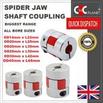 CNC Shaft Coupler Flexible Plum Spider Jaw Coupling Stepper Motor All Bore Sizes
