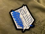Premium Iron On Sew On Attack on Titan Survey Corps Emblem Embroidered Patch