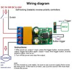 DC Motor Forward Reverse Controller 6-24V With Self-Locking Relay For