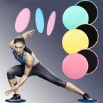 2 Pcs Gliding Sliding Discs Core Sliders Yoga Fitness Home Gym Exercise Stretch
