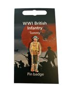 WW1 British Infantry Tommy Soldier 3D World War One Pin Badge