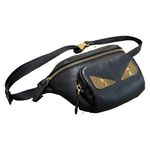 FENDI Roma Black Leather Waist Pack