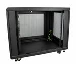 StarTech 4-Post 12U Server Rack Cabinet - RK1233BKM - Caster & Adjustable Rails