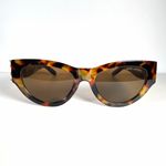 Saint Laurent Women’s Tortoise Cat Eye Sunglasses Brown Tinted Lens