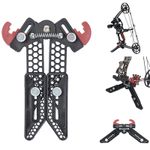 Adjustable Archery Compound Bow Stand Holder Bow Bracket Rack Support Folding