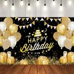 Happy Birthday Backdrop Banner Background Cloth Photo Props Party Decor Tool
