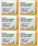 Cetirizine 10mg - 6 Packs (Total 180Tablets) Hayfever Relief