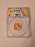 2026-D 1c 250th Anniversary Issue Dual Dated - ANACS MS 67 Red