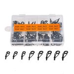 80Pcs/box Heavy Duty Sea Boat Fishing Rod Guides Top Tips Pole Rod Eye Rings