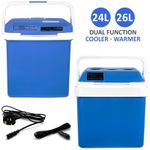 24L/26L Cooler Hot/Cold Portable Cool Box Car Home Electric 240V AC / 12V DC