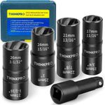 Thinkpro 5Pc Lug Nut Removal Tool Wheel Lock Remover Extractor Set 17mm to 27mm
