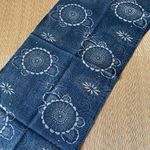 Vintage Japanese Textile Aizome Indigo Blue Fabric Scrap 88×30cm G55844