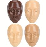 Makeup Practice Face Reusable Realistic 5D Full Face Silicone Makeup Mannequin