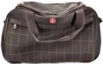 Swiss Gear Brown Travel Portable Wheeled Rolling Soft Shell Strap Duffle Bag