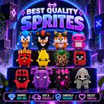 Fortnite Inspired Sprites Figures - 3D Printed 5cm Models - Grim Zero Point 8Bit