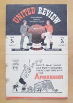 MANCHESTER UNITED v DERBY COUNTY 1947/1948  *Good Condition Football Programme*