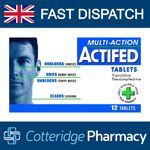 Actifed Multi-Action Tablets 12s Cold Flu Allergy Sinus Decongestant Relief