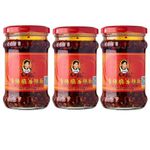 LaoGanMa Lao Gan Ma Crispy Chilli in Oil 210G (Pack of 3) Chinese Authentic 老干妈