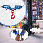 Forklift Lifting Hook with Hook and Sling Holes for Industrial Workplace