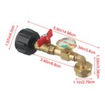 High Quality Solid Brass Propane Filling Adapter Ensures Better Sealing