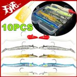 Gear Sandeel V2 Lures - Bass Wrasse Cod Pollock Sea Fishing 5 Pack SALE