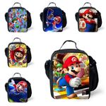 Kids Boys Girls Super Mario Insulated Lunch Bag Pack School Bag Food Picnic UK