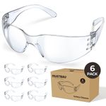 6 Pack Industrial Safety Glasses Goggles UV Protection Anti Fog Anti Scratch