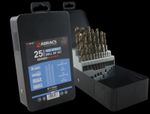 Drill bit set 25 piece cobalt HSS m35 Heavy Duty metal jobber abracs