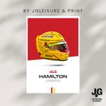 Lewis Hamilton Inspired Picture Wall Art Poster - Formula One F1 A4 - A3 A2 A1