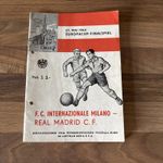 EUROPEAN CUP FINAL 27th May 1964 Real Madrid v Inter Milan VERY RARE