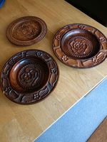 3 x Beautiful Highly Carved Plates. Decorative. £45  total for all 3