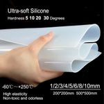 Ultra Soft Silicone Sheet Shore Hardness 5 10 20 30 Degrees Mat Plate 1mm-10mm