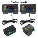 2 Pcs W3230 Digital Thermostat with Sensor Probe for Reliable Management