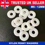 Nylon Washers form a flat Plastic Washer Nylon Plastic Penny Washers M6 (12mm)