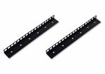 2 x 6U 19 Inch Rack Strip Rails for Rack Cabinets & Flight Cases Pair