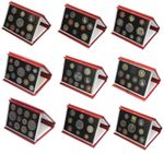 Red Leather Deluxe Royal Mint Proof Sets 1985 to 2007 Choice of Set Birthday 