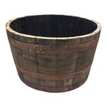 OAK WHISKY BARRELS - CHOOSE YOUR SIZE - WOODEN PLANTER / TUB / MINI POND / POT