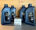 GENUINE BMW MOTORCYCLE R1200 R1250 GS GSA RT OIL FILTER, WASHER & 4ltrs 5w40 OIL