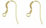 14ct Gold Filled Hook Loop & Coil Earring Pair Jewellery Wire Earring Fasteners
