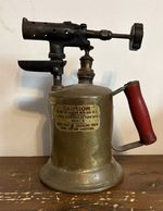 Antique Clayton & Lambert Mfg. Co. brass blow torch with patent date.