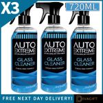 3 x CAR WINDSCREEN GLASS CLEANER SPRAY 720ML FOR CARS WINDOWS CLEANING AUTO NEW