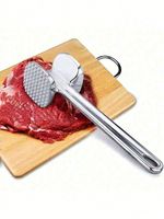 Stainless Steel Meat Tenderizer Double Sided Steak Pounder Kitchen Meat Mallet