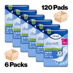 120 TENA LADY EXTRA DISCREET Incontinence Absorbent Pads for Women 6 x 20 Pack