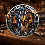 Old-Friends Forever Club Coin And Old Bastards Friendship Club Challenge-Coin