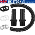 Water Butt Connector Pipe Link Kit Downpipe Rain Barrel Connecting Hose Kit 25mm